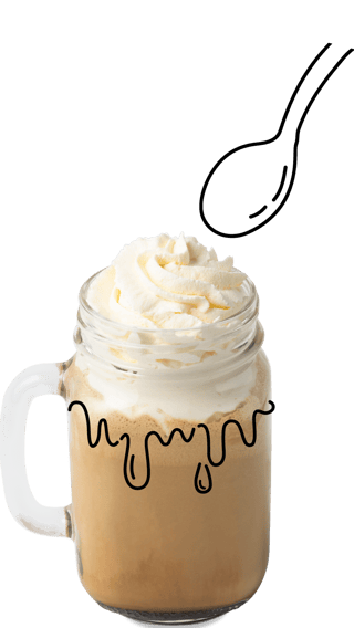 visual flat white shake