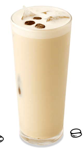 visual iced flat white