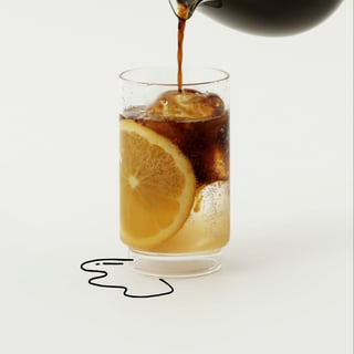 visual sparkling citrus coffee